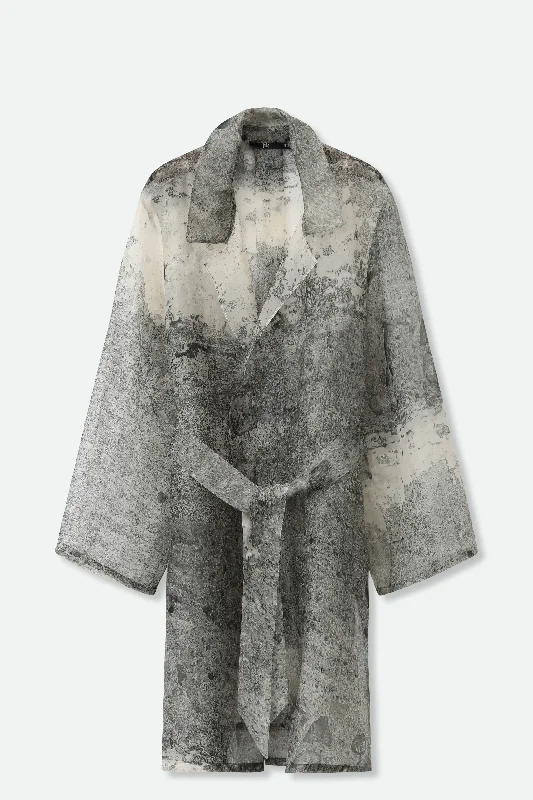 Men's stylish utility jacket-BLYTHE SILK ORGANZA DRESS JACKET IN CEMENT