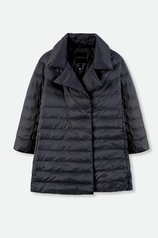 Men's soft pea coat-CITY JACKET IN GOOSE DOWN