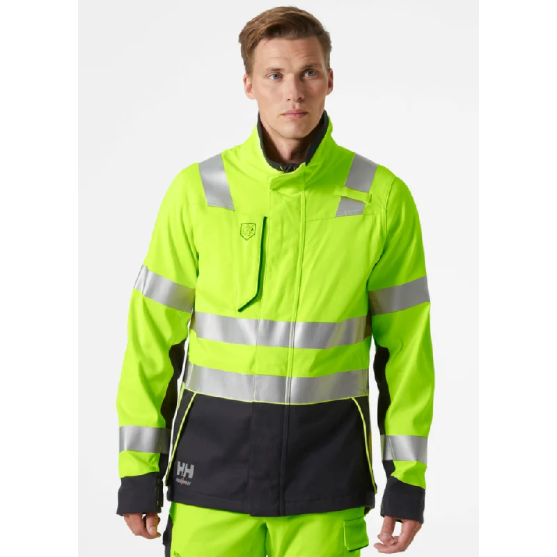 Men's breathable puffer jacket-Helly Hansen 77249 Fyre FR ARC Hi-Vis Jacket