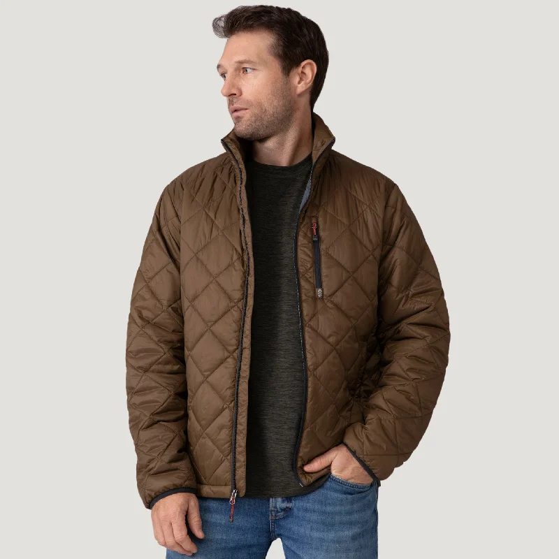 Men's breathable puffer jacket-Men's Apex Quilted Puffer Jacket