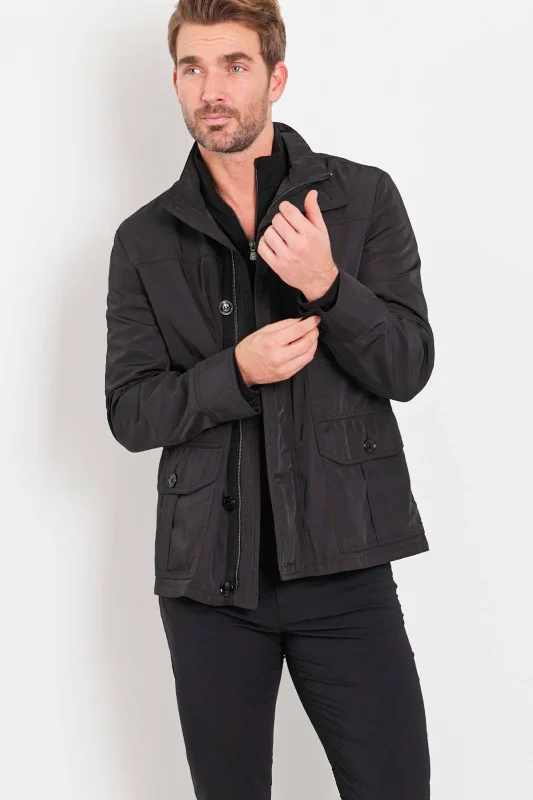 Men's soft denim jacket-Mike Utility Jacket