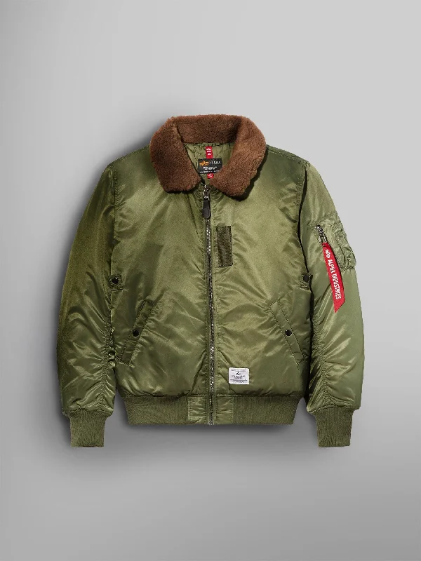 Men's rugged utility jacket-B-15 MOD BOMBER JACKET