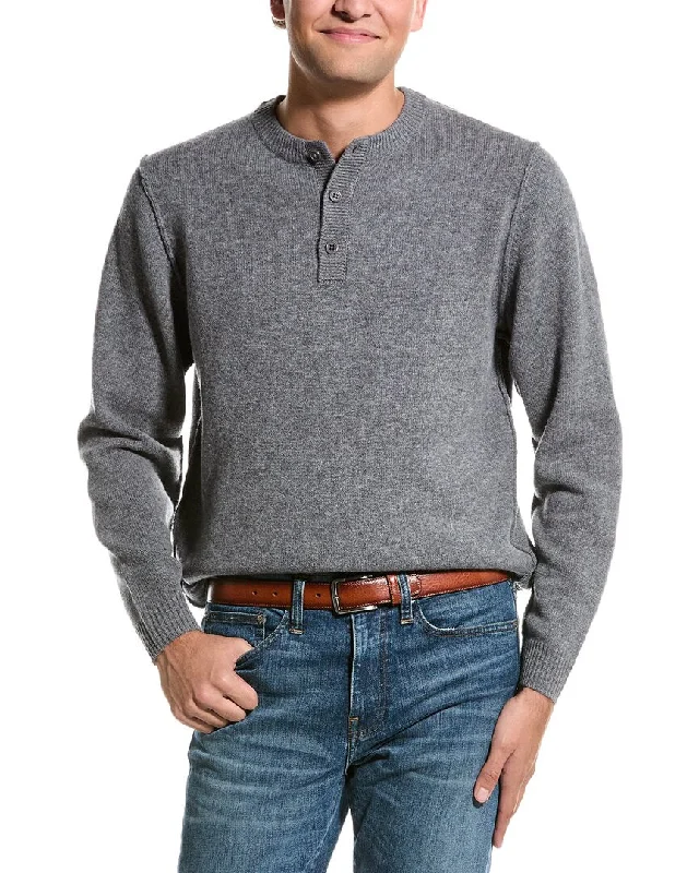 Men's trendy wool sweater-Alashan Henley Wool Shirt