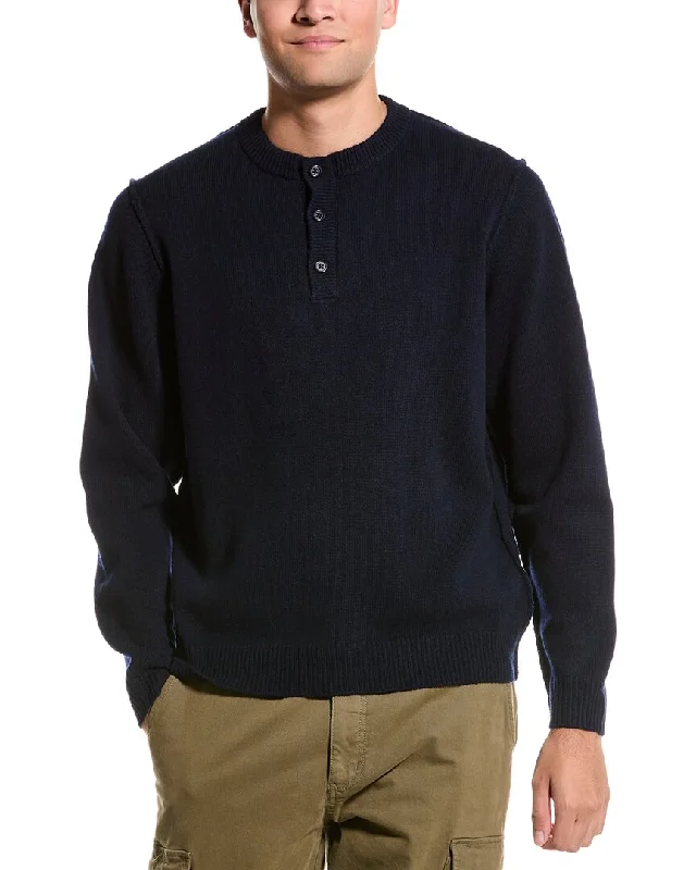 Men's lightweight cable sweater-Alashan Henley Wool Shirt