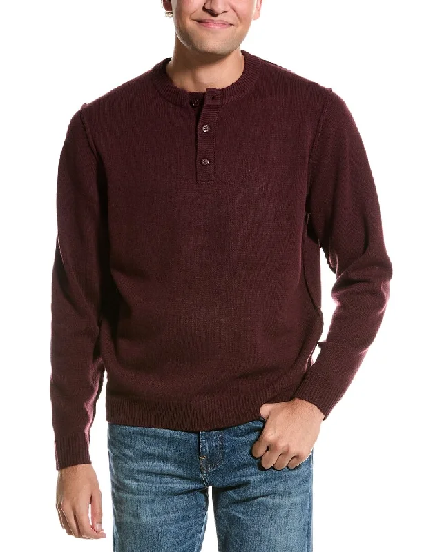 Men's soft cable cardigan-Alashan Henley Wool Shirt