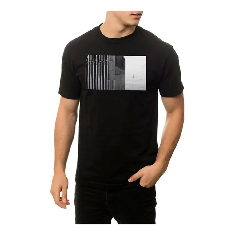 Men's short-sleeve premium casual top-Black Scale Mens The Paradise NYC Graphic T-Shirt, Black, Small