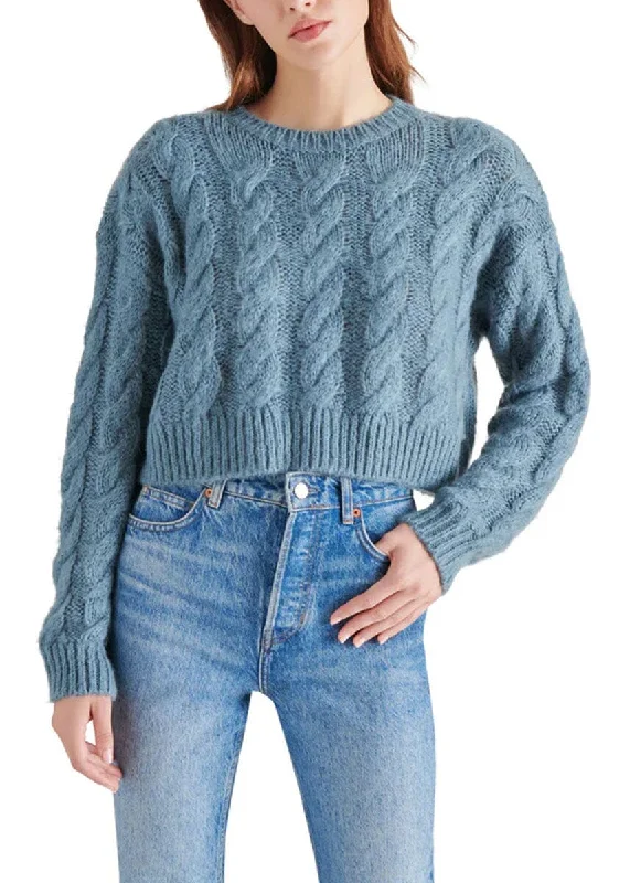 Men's classic slim sweater-Ceronne Sweater - Blue Dusk