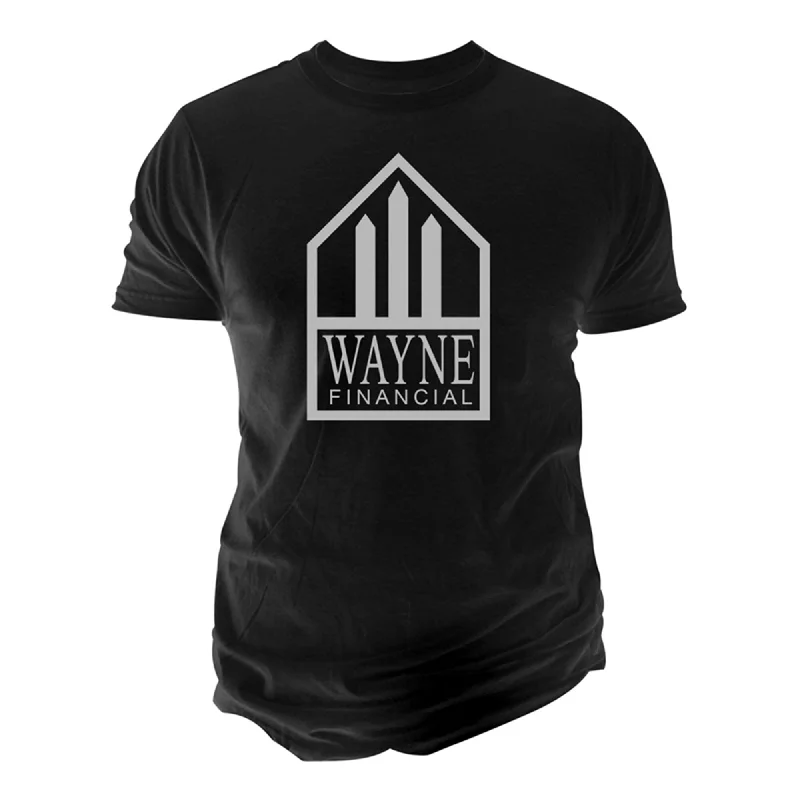 Men's short-sleeve casual breathable top-Changes Mens Wayne Financial Graphic T-Shirt