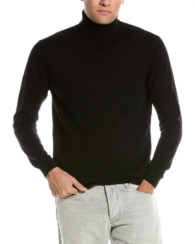 Men's cozy turtleneck sweater-Forte Cashmere Turtleneck Cashmere Sweater