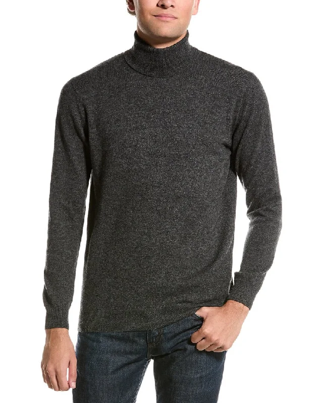 Men's stylish crew pullover-Forte Turtleneck Cashmere Sweater