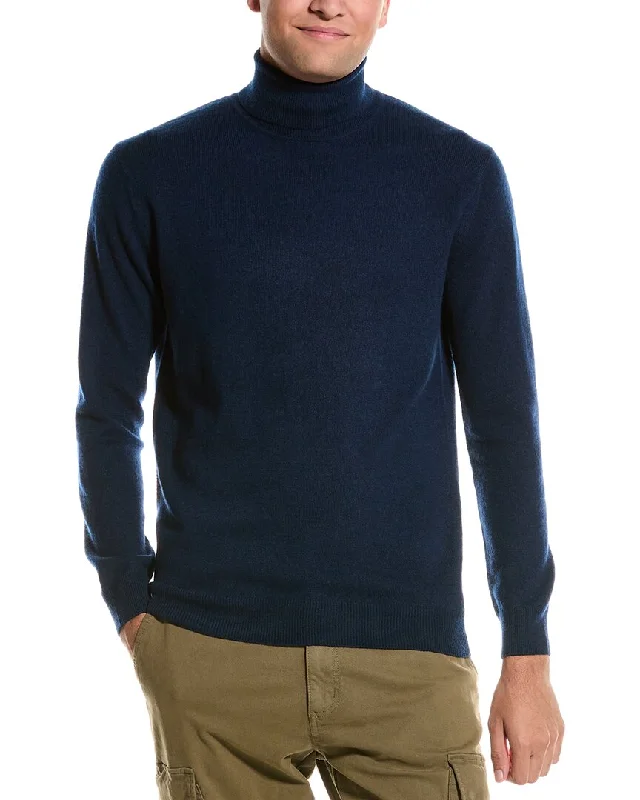 Men's slim wool pullover-Forte Turtleneck Cashmere Sweater