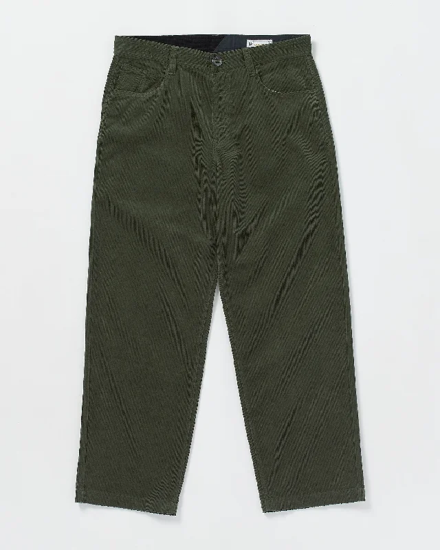 Men's short-sleeve performance top-Frickin Loose Tapered Corduroy Pants - Squadron Green