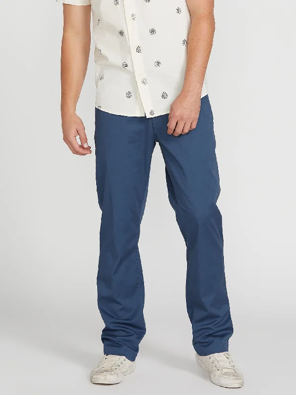 Men's short-sleeve crew neck top-Frickin Modern Stretch Pants - Smokey Blue