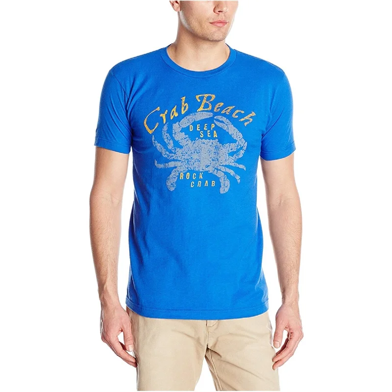 Men's short-sleeve moisture-wicking top-G.H. Bass & Co. Mens Crab Beach Graphic T-Shirt, Blue, Small