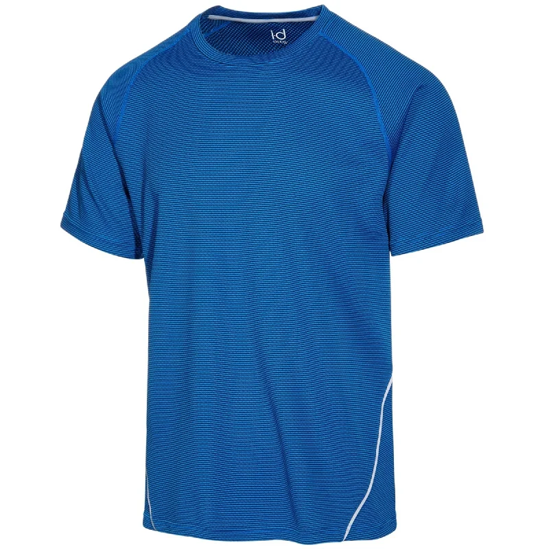 Men's short-sleeve casual top-Ideology Mens Performance Basic T-Shirt, Blue, 3XL