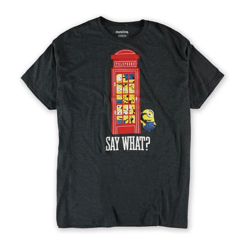 Men's short-sleeve urban casual top-Illumination Entertainment Mens Say What? Graphic T-Shirt