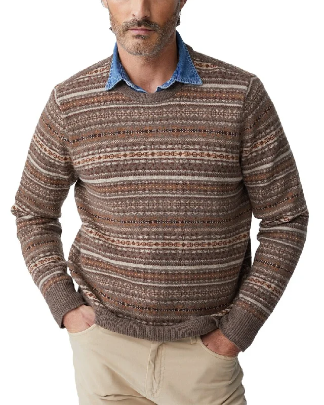 Men's warm turtleneck cardigan-J.McLaughlin Edmund Wool Sweater