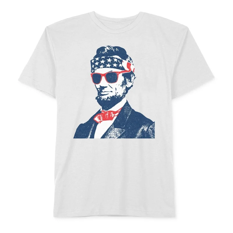 Men's short-sleeve bold design tee-Jem Mens Lincoln Usa Graphic T-Shirt