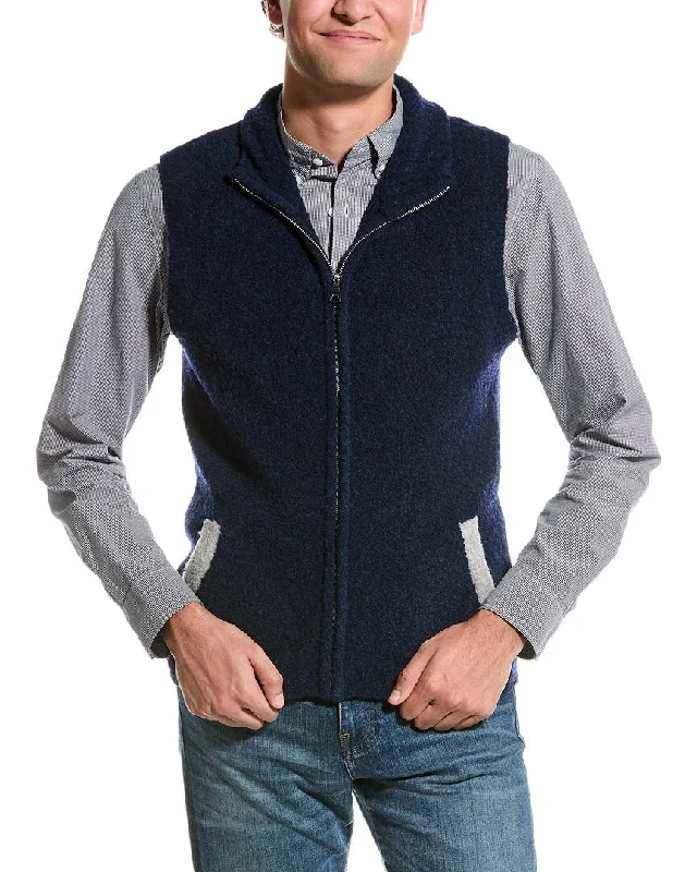 Men's casual turtleneck sweater-Kier + J Wool-Blend Vest