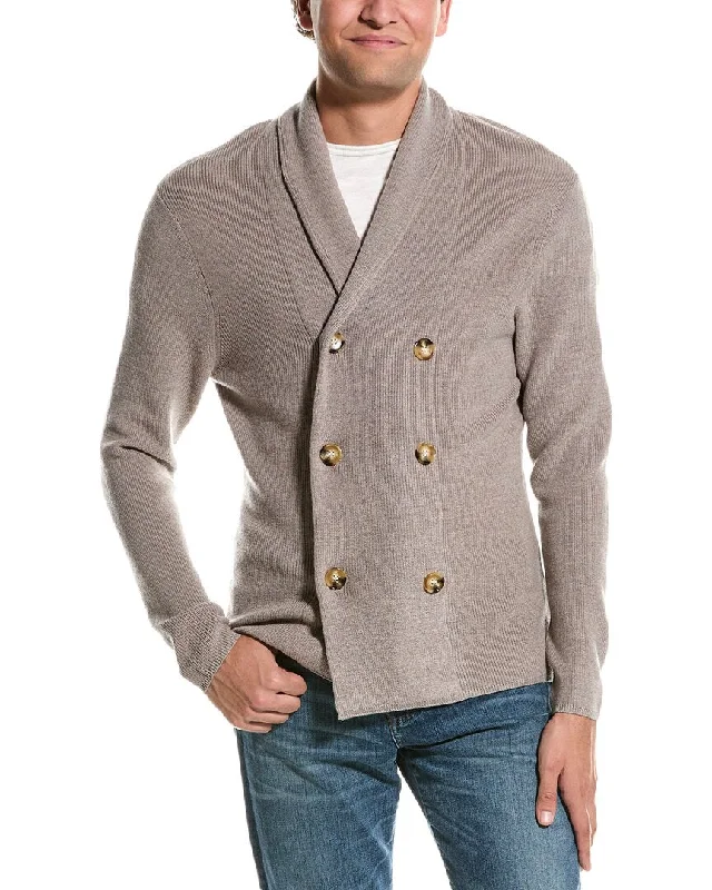 Men's lightweight wool sweater-Kier + J Wool Cardigan