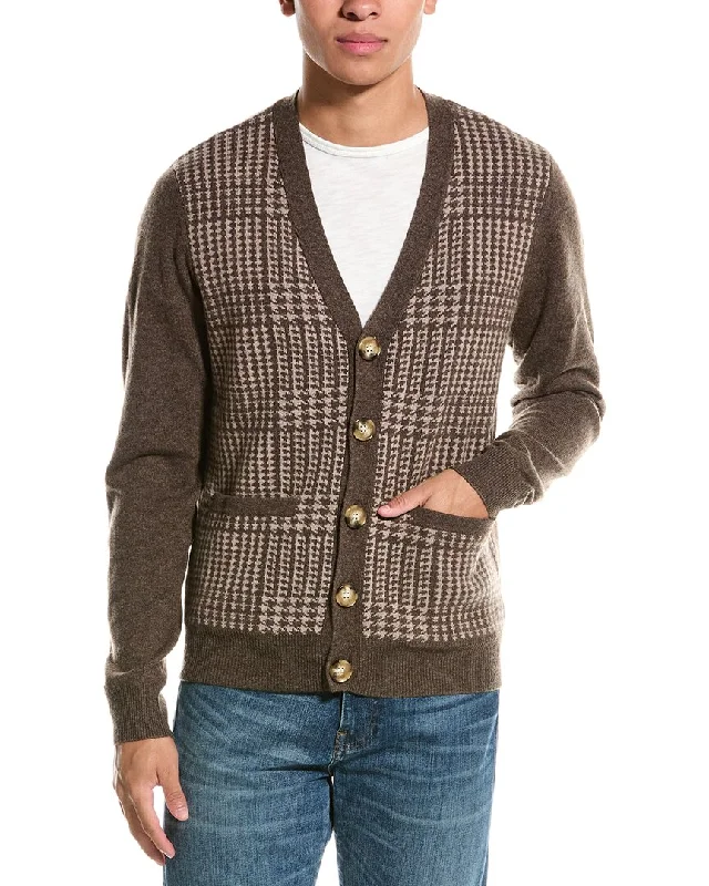 Men's modern cashmere pullover-Kier+J Wool & Cashmere-Blend Cardigan