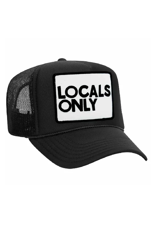 Men's short-sleeve trendy pattern top-LOCALS ONLY VINTAGE TRUCKER HAT