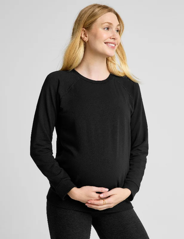 Men's short-sleeve urban casual top-Favorite Raglan Maternity Pullover