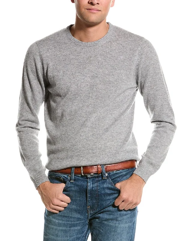 Men's soft v-neck pullover-Mette Crewneck Cashmere Sweater