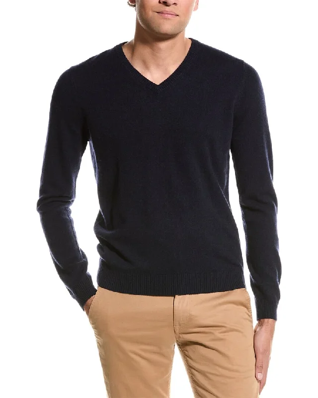 Men's slim fit cashmere sweater-Mette V-Neck Cashmere Sweater