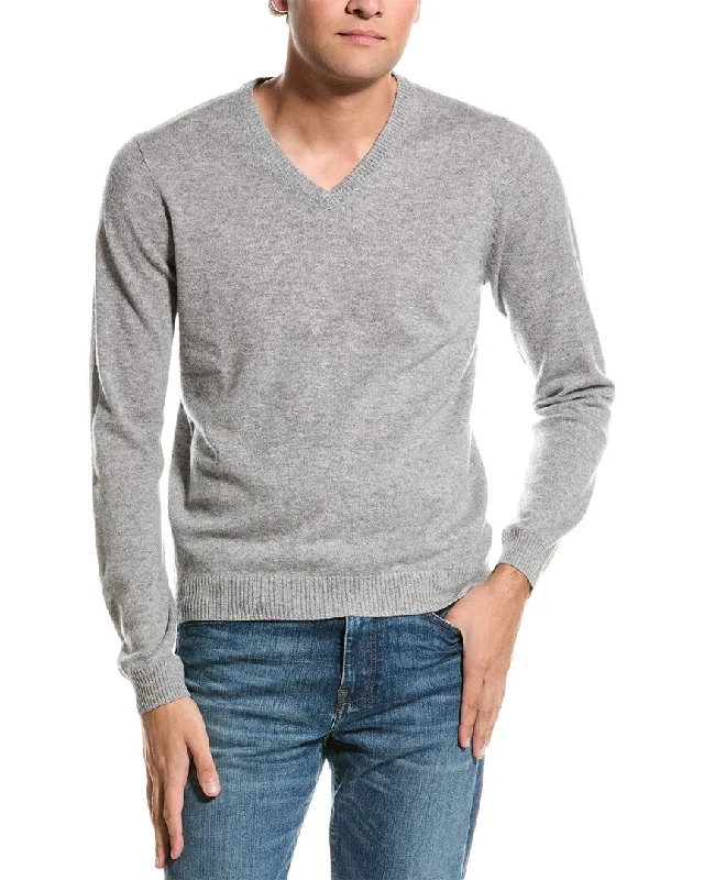 Men's warm wool pullover-Mette V-Neck Cashmere Sweater