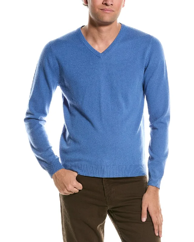 Men's lightweight wool sweater-Mette V-Neck Cashmere Sweater