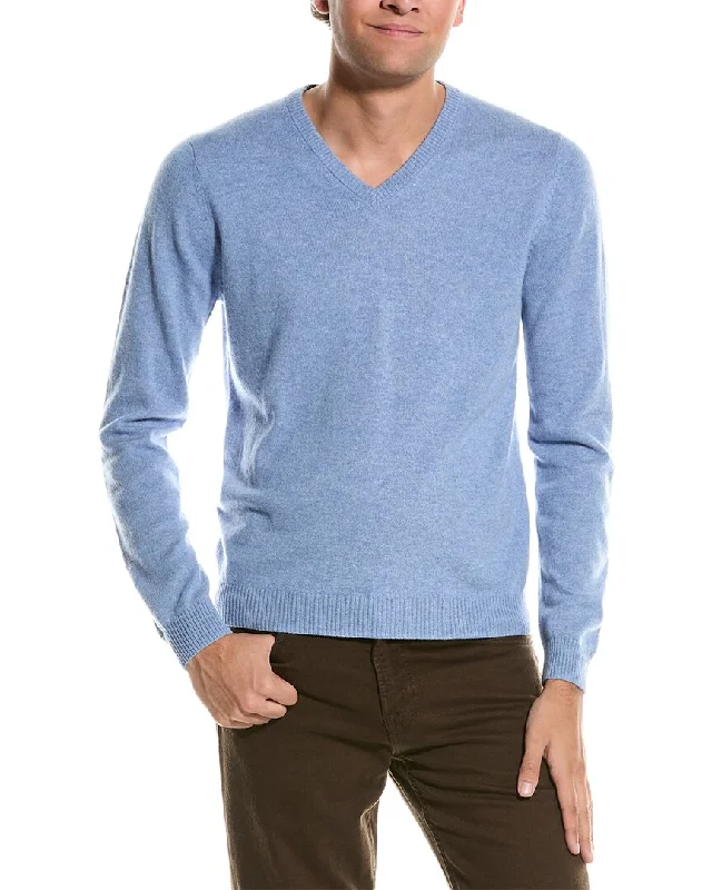 Men's classic cashmere cardigan-Mette V-Neck Cashmere Sweater