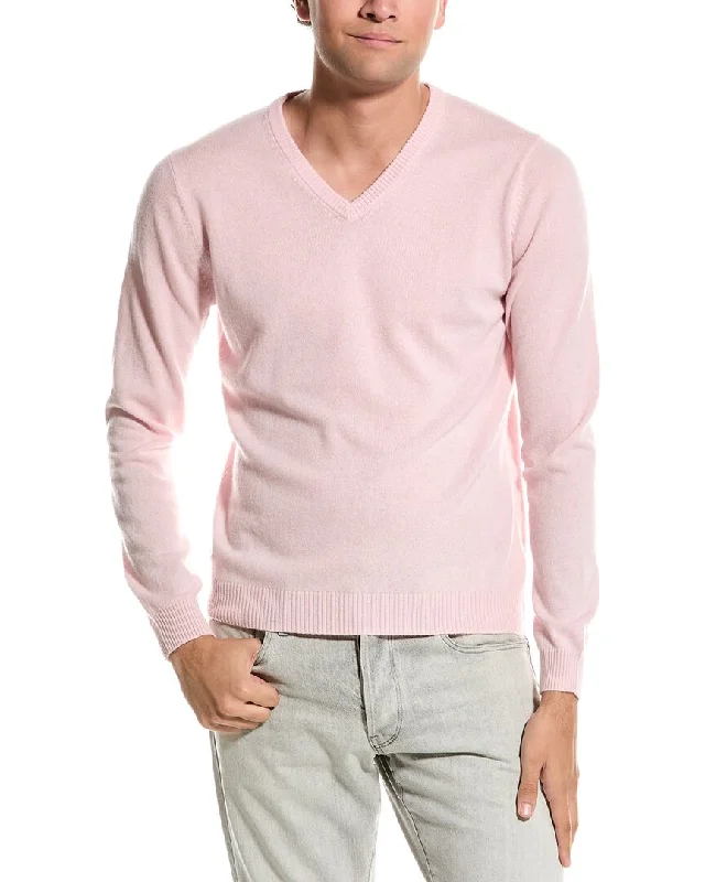 Men's casual cable cardigan-Mette V-Neck Cashmere Sweater