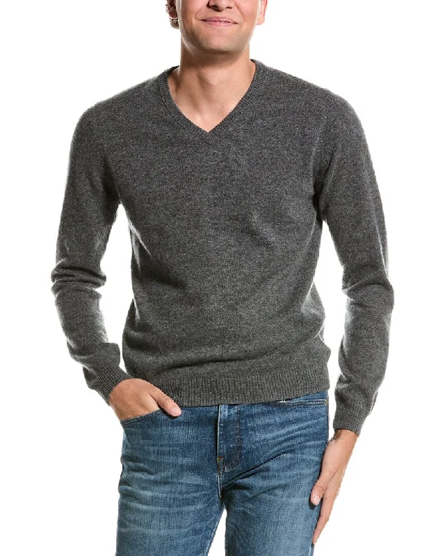 Men's luxury v-neck sweater-Mette V-Neck Cashmere Sweater