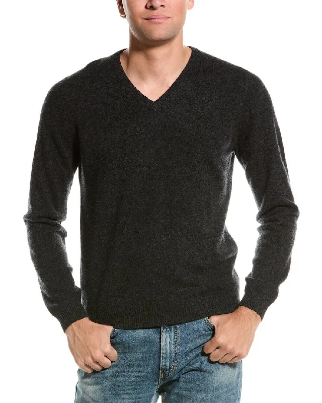 Men's casual wool sweater-Mette V-Neck Cashmere Sweater