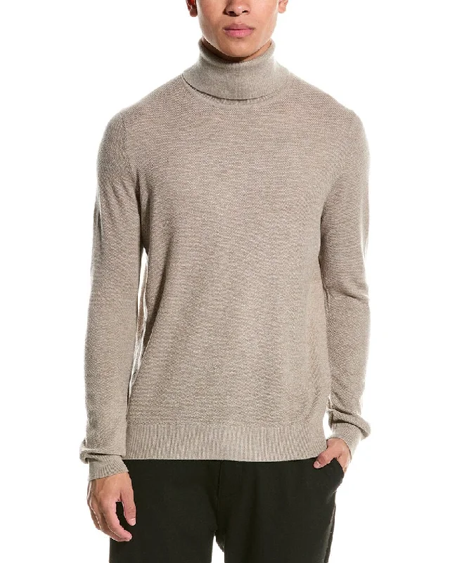 Men's slim fit knit sweater-Paisley & Gray Wool-Blend Turtleneck Sweater