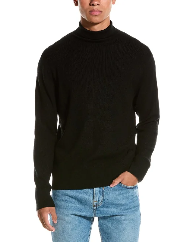 Men's breathable v-neck sweater-rag & bone Marty Wool-Blend Turtleneck Sweater