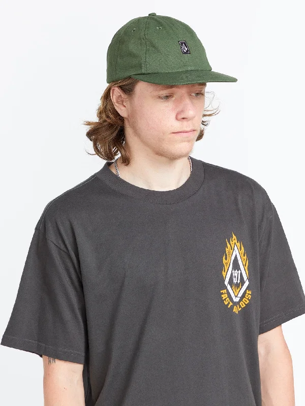 Men's short-sleeve polo shirt-Ramp Stone Adjustable Hat - Fir Green