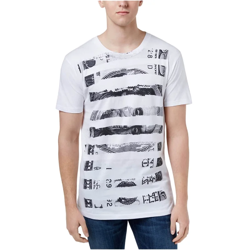 Men's short-sleeve summer graphic shirt-Ring Of Fire Mens Dollar Stripe Graphic T-Shirt