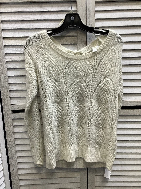 Men's trendy cashmere pullover-Sweater By Lc Lauren Conrad In Ivory, Size: S