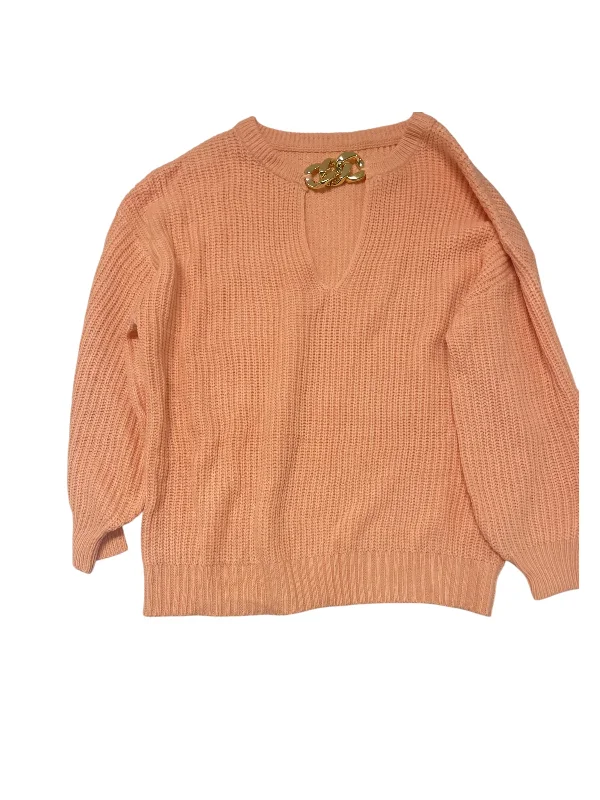 Men's slim fit cashmere sweater-Sweater By Shein In Peach