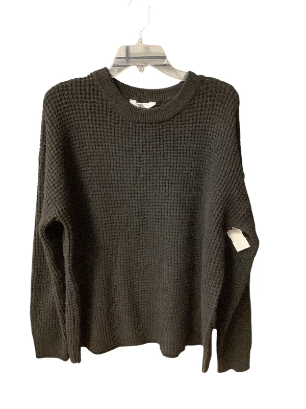 Men's warm cotton sweater-Sweater By Time And Tru In Black, Size: 1x