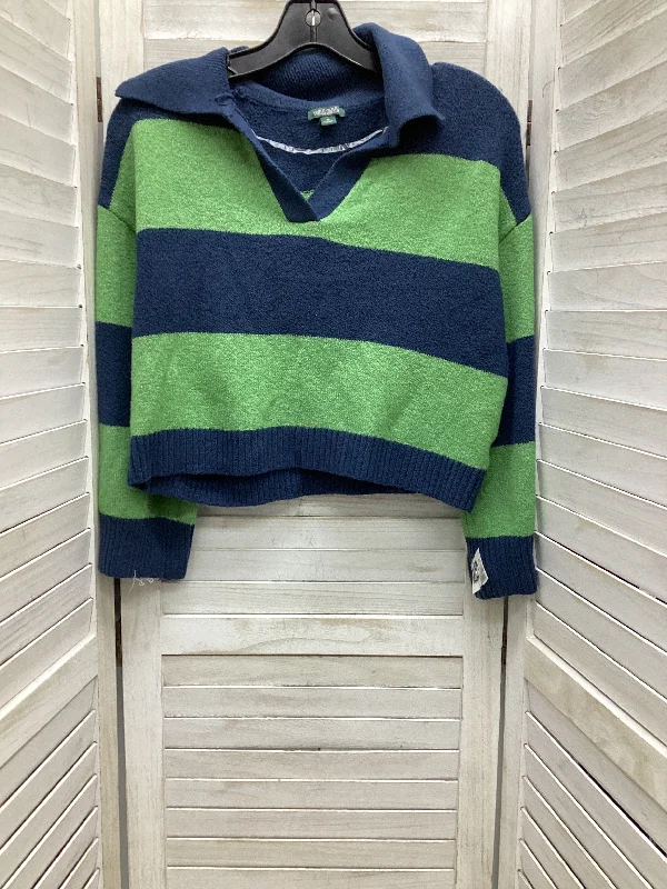 Men's stylish crew pullover-Sweater By Wild Fable In Striped Pattern, Size: Xs