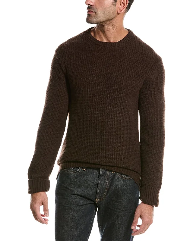 Men's luxury cable sweater-Todd Snyder Recycled Sweater