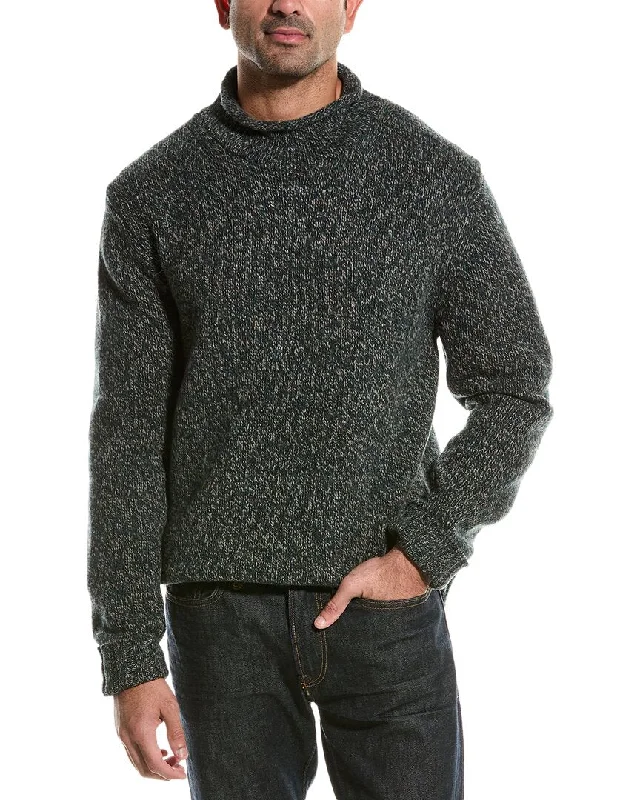 Men's warm knit cardigan-Todd Snyder Roll Neck Sweater