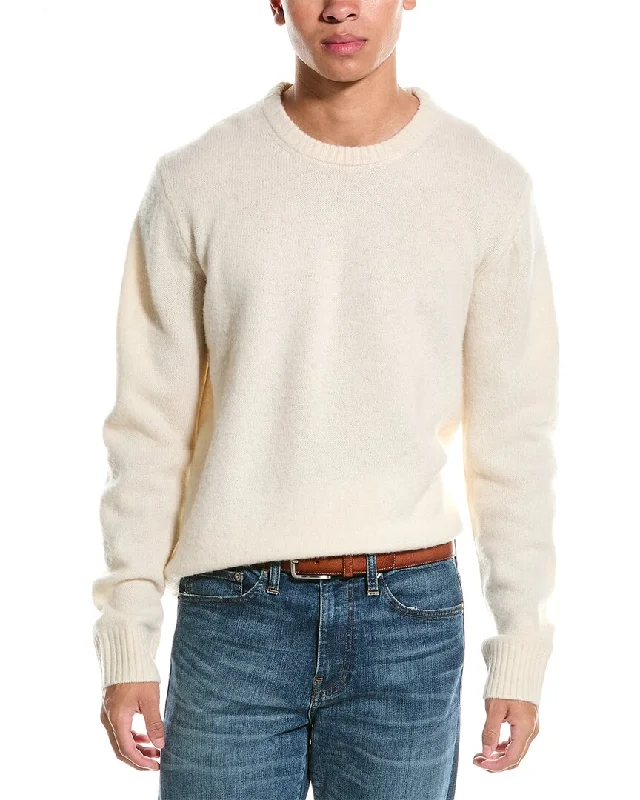 Men's casual cotton pullover-Todd Snyder Wool Crewneck Sweater