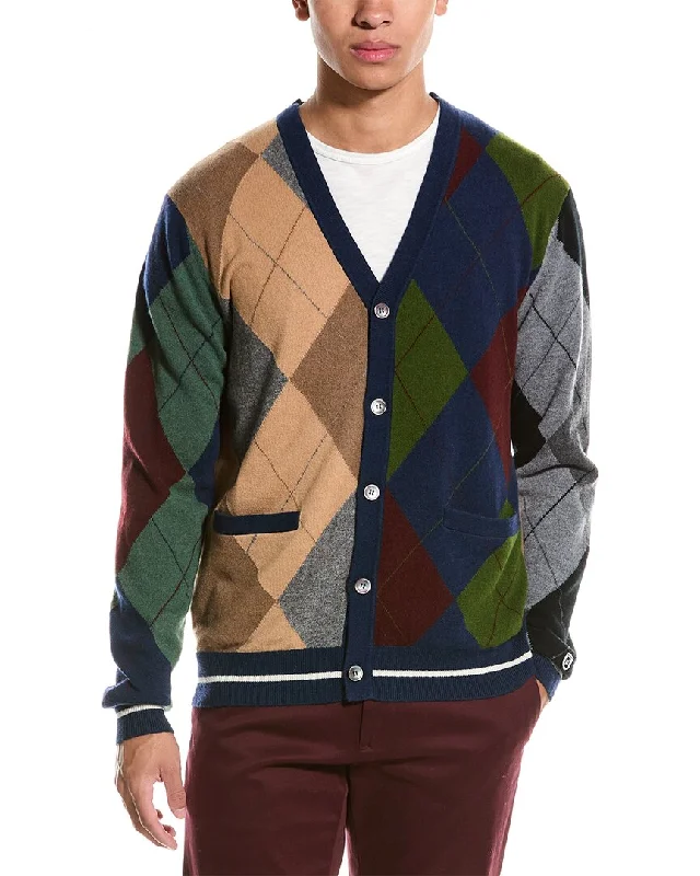 Men's trendy turtleneck cardigan-Todd Snyder X FootJoy Cashmere Cardigan