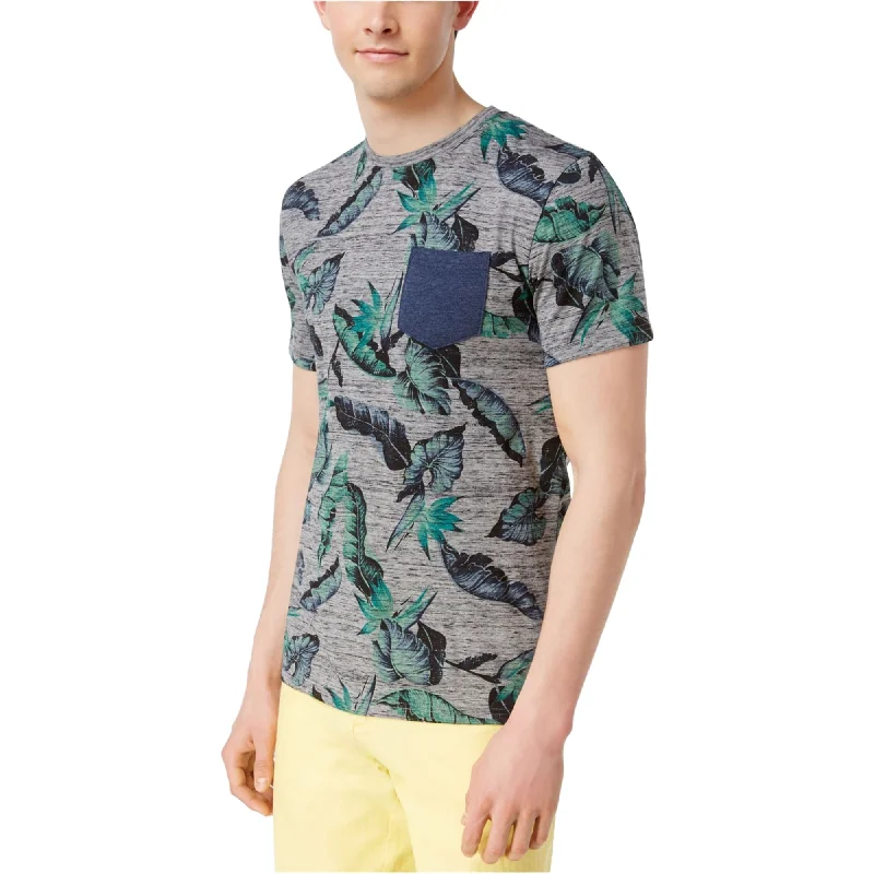 Men's short-sleeve relaxed fit top-Univibe Mens Tropical Basic T-Shirt