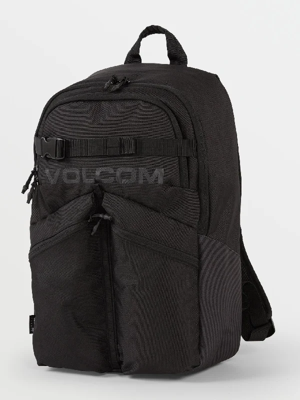 Men's short-sleeve summer graphic shirt-Volcom Academy Backpack - Black