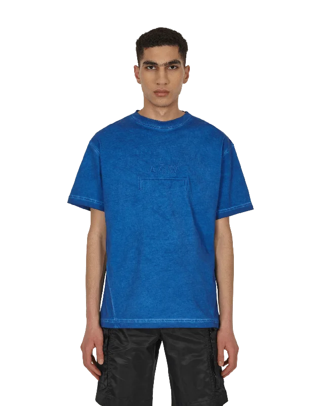 Men's short-sleeve summer graphic shirt-Dissolve Dye T-Shirt Blue